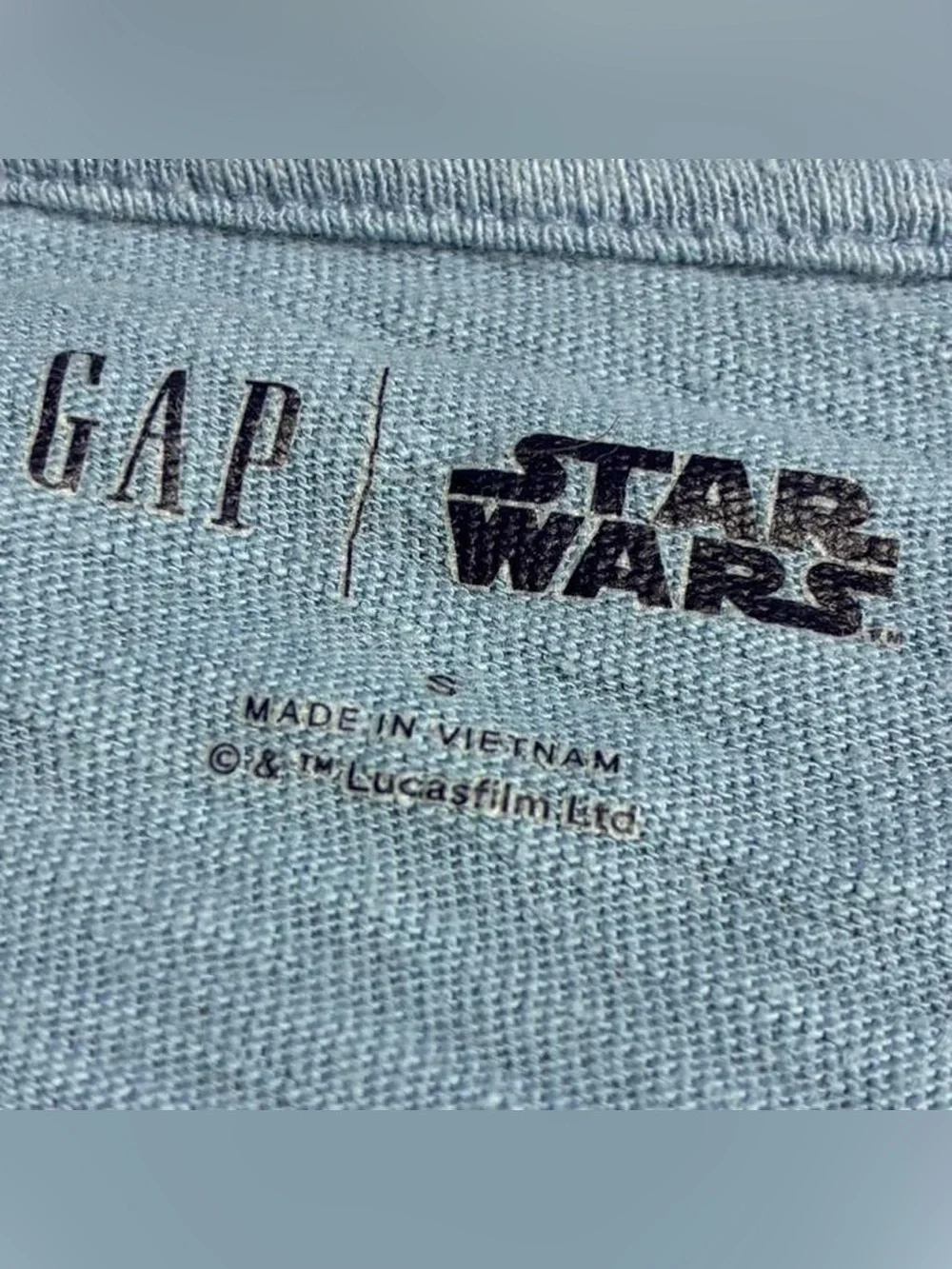GAP Star Wars Resistance Droids Long-Sleeve Tee - Blue with Red Accents